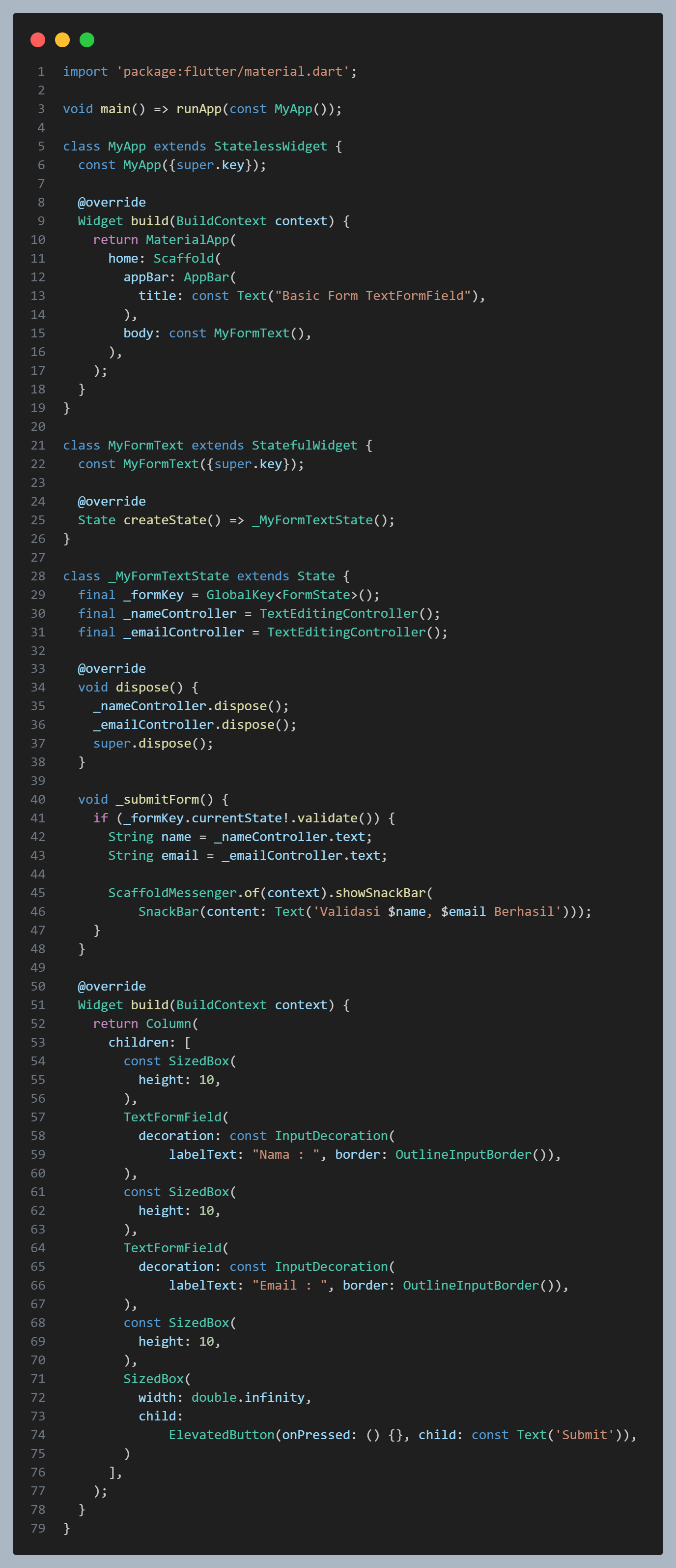 Gambar membuat file form_textfield.dart